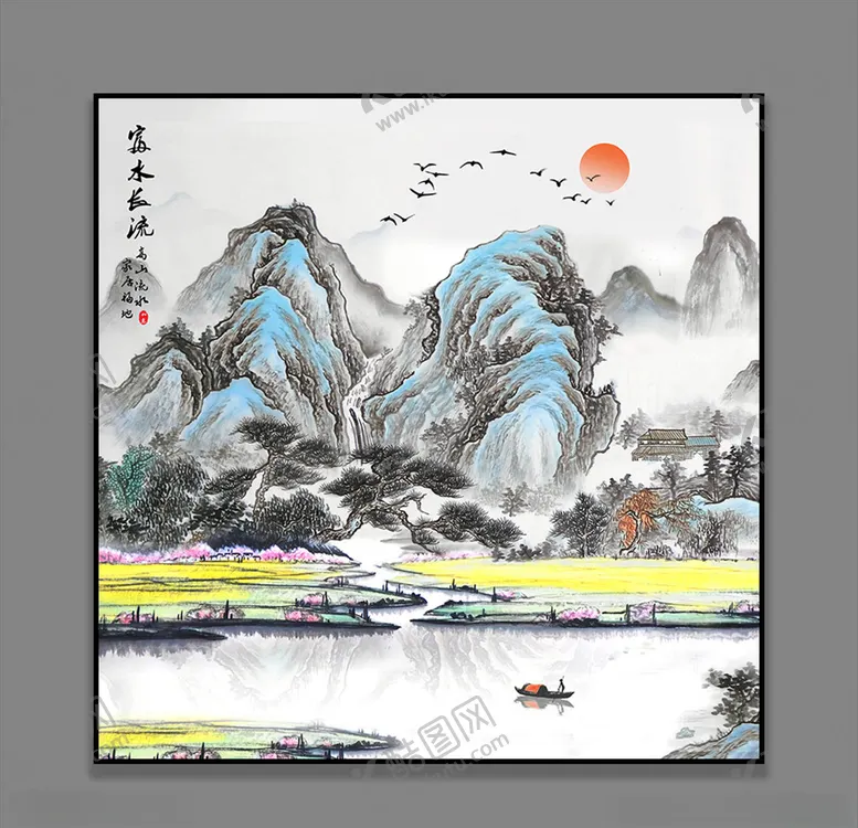 编号：43569104180437111782【酷图网】源文件下载-山水画