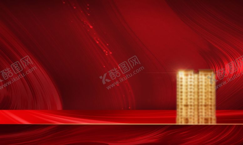 编号：59794205030554115621【酷图网】源文件下载-地产红底