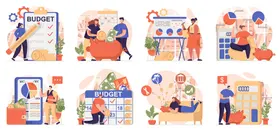 科技扁平插画