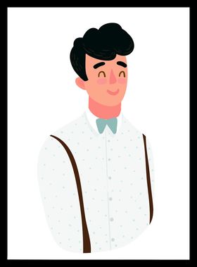 手绘男人男孩卡通动画动画卡通