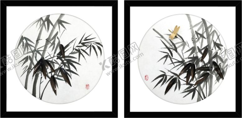 编号：10842710060817442837【酷图网】源文件下载-新中式禅意装饰画