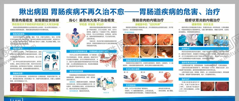 编号：80678610210832357473【酷图网】源文件下载-肛肠胃肠医院展板