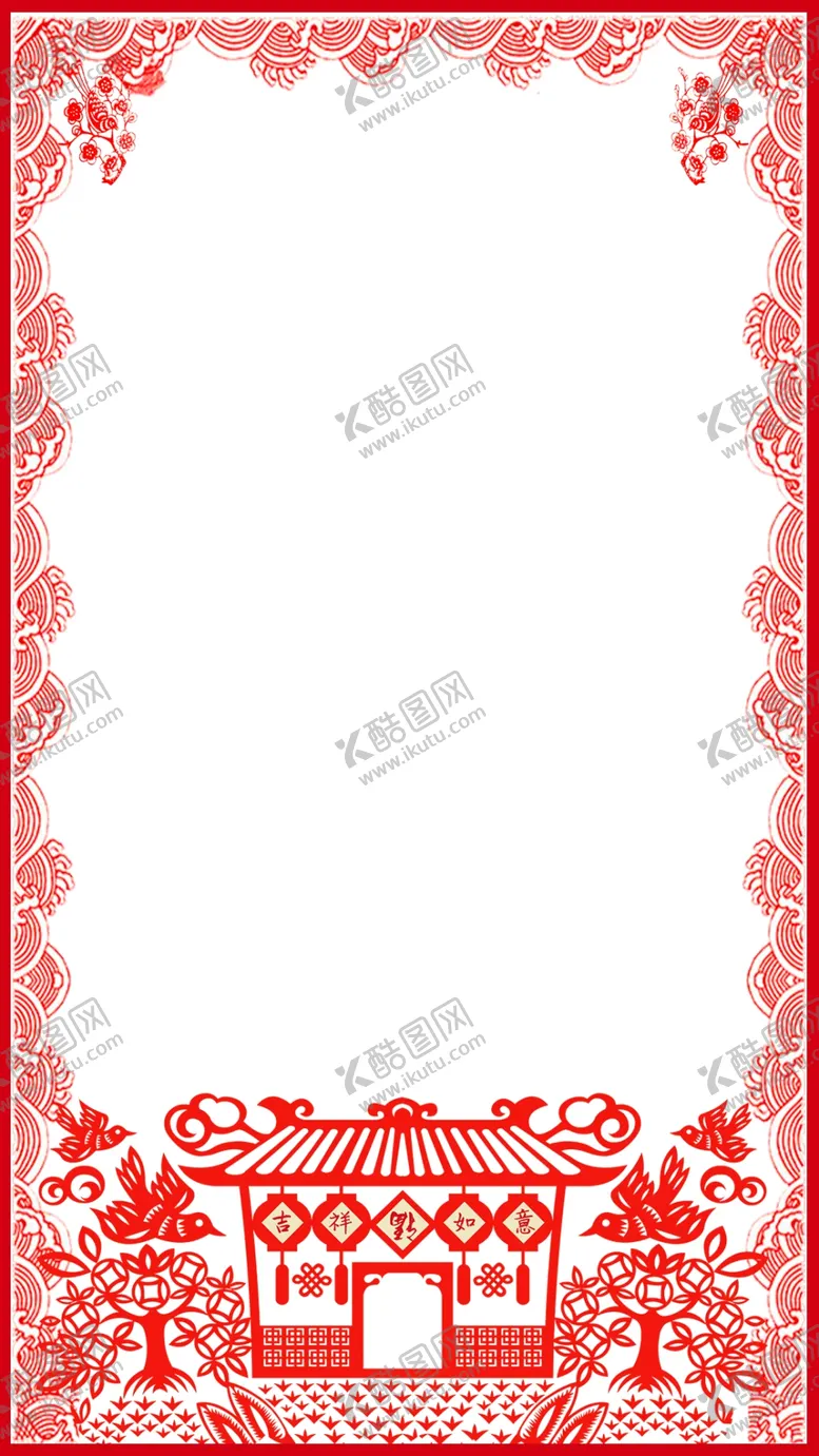 编号：81290507141512318133【酷图网】源文件下载-中国风字画框背景