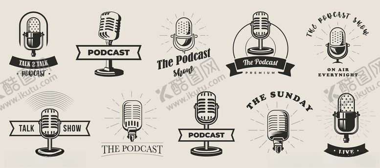 编号：58868211212054024977【酷图网】源文件下载-多样麦克风展示