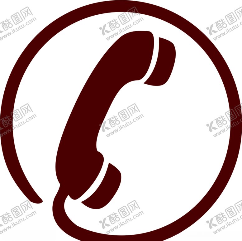 编号：60720109280734593553【酷图网】源文件下载-电话图标圆圈座机名片