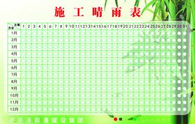 施工晴雨表