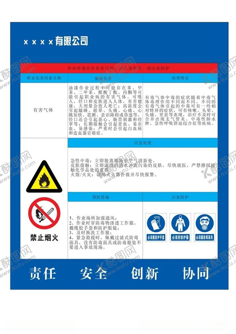 编号：36761402171645314275【酷图网】源文件下载-有害气体职业危害告知