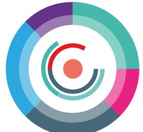 矢量彩色商务办公图表