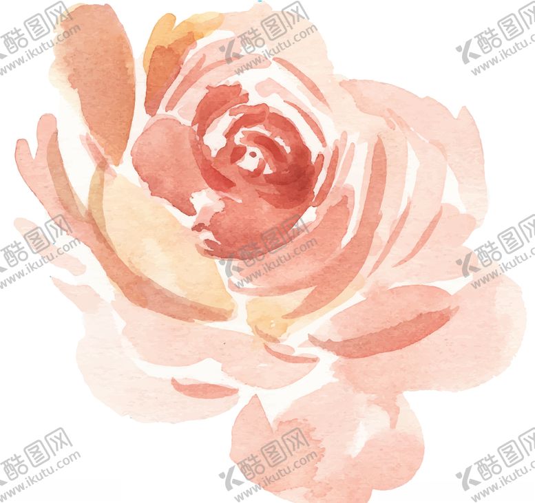 编号：27232107091729534040【酷图网】源文件下载-水彩创意花朵植物
