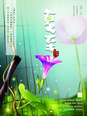 夏至报广超市季海报广告朋友圈