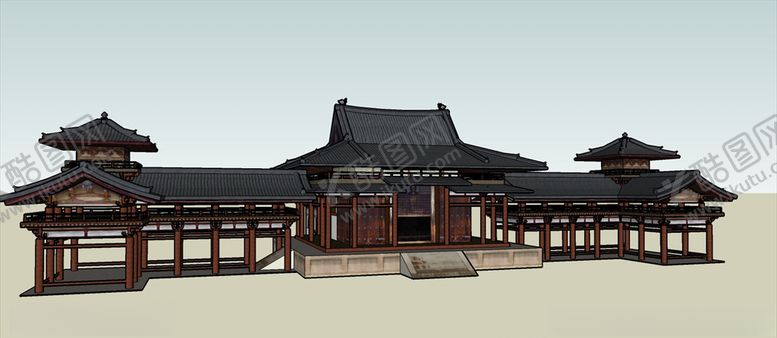 编号：44883607091927065822【酷图网】源文件下载-景区公园大门建筑模型