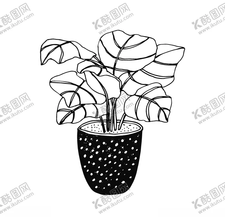 编号：61990007011639462632【酷图网】源文件下载-植物线稿