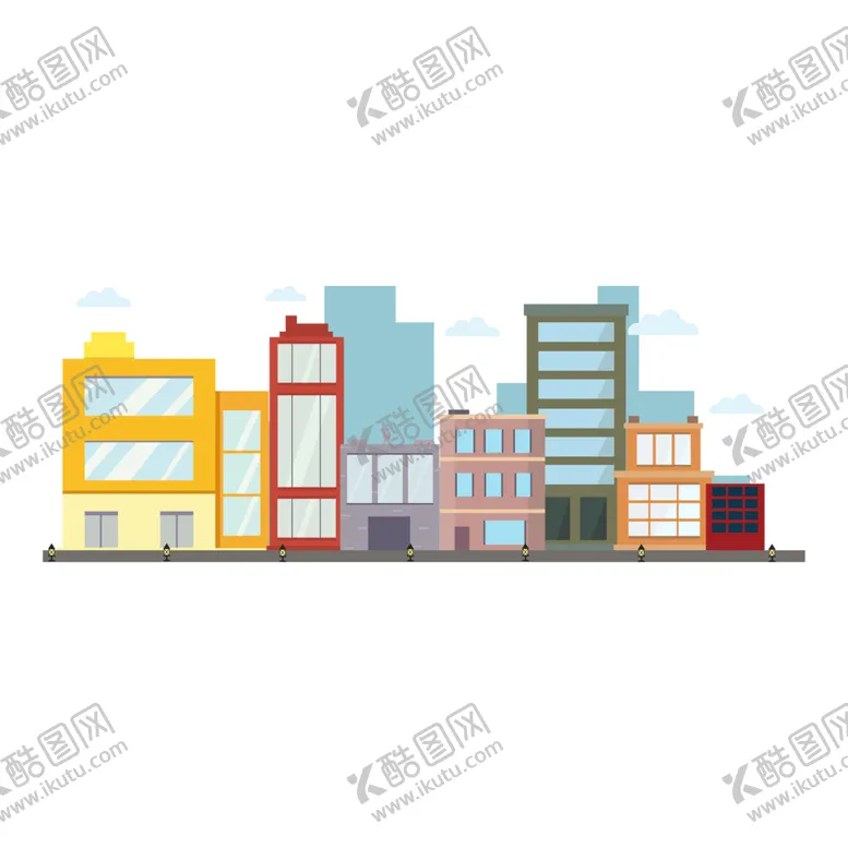 编号：14786009091916059232【酷图网】源文件下载-卡通城市