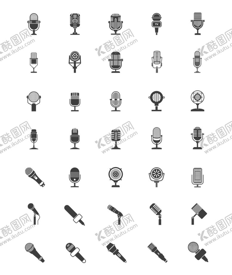 编号：24138609140249138776【酷图网】源文件下载-音乐话筒麦克风音乐图标