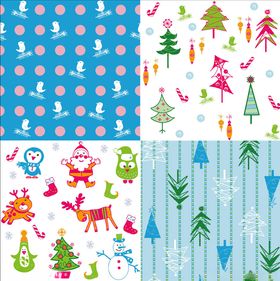 多彩圣诞主题图案集合