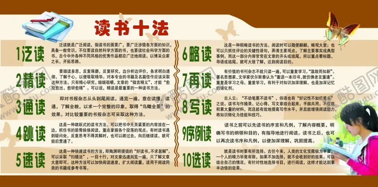 编号：48122904272012383351【酷图网】源文件下载-读书十法