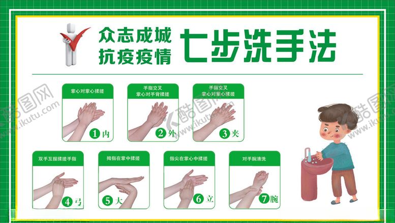 编号：38661507081436292244【酷图网】源文件下载-七步洗手法