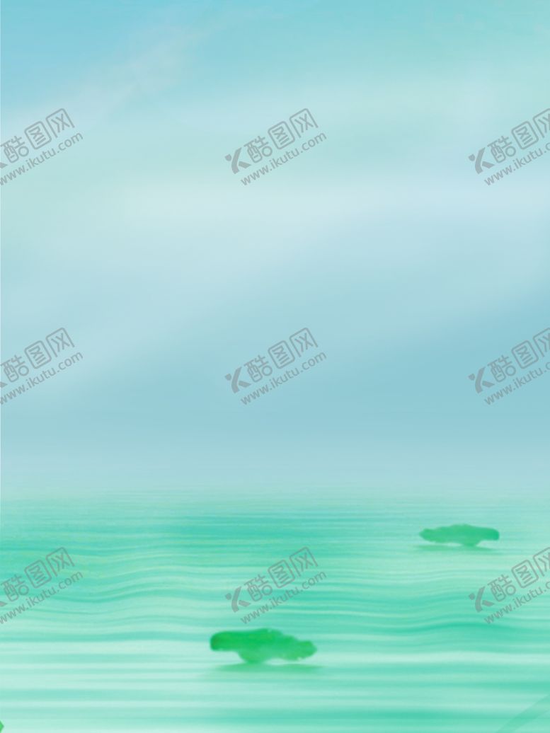 编号：94907106261719037542【酷图网】源文件下载-卡通海洋沙滩天空海岛背景
