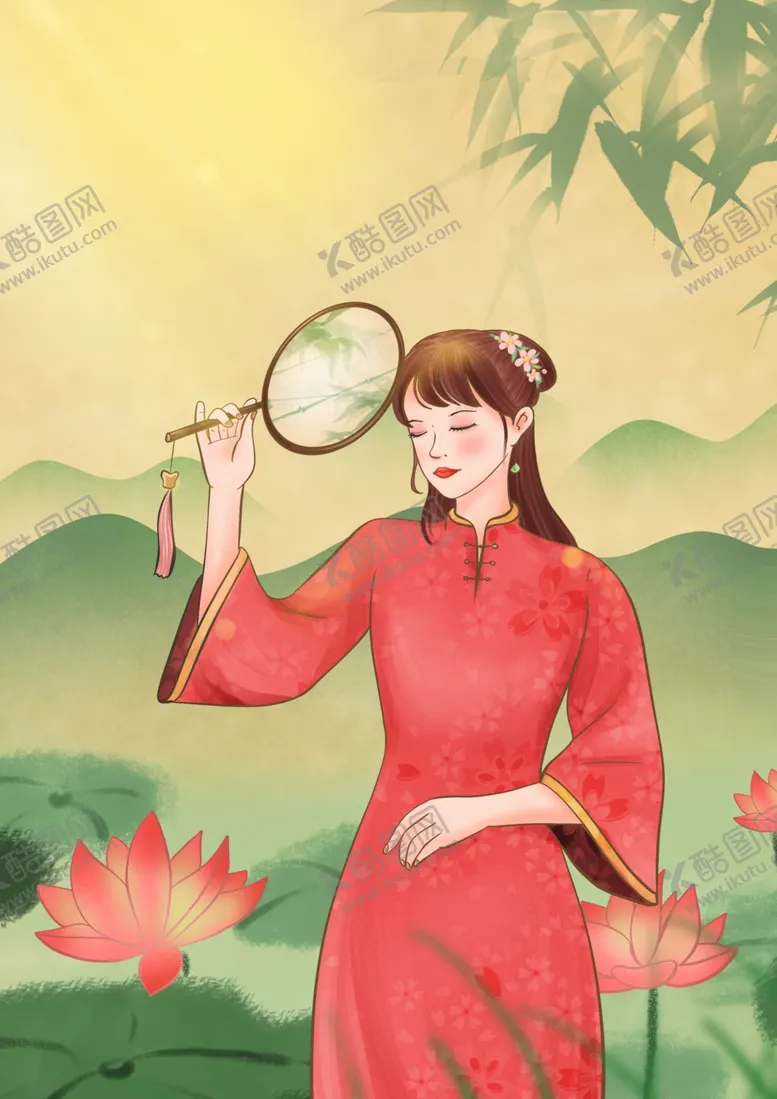 编号：44524704261837331621【酷图网】源文件下载-旗袍海报