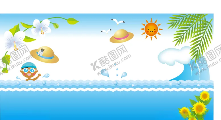 编号：97075610291042339310【酷图网】源文件下载-海里游泳