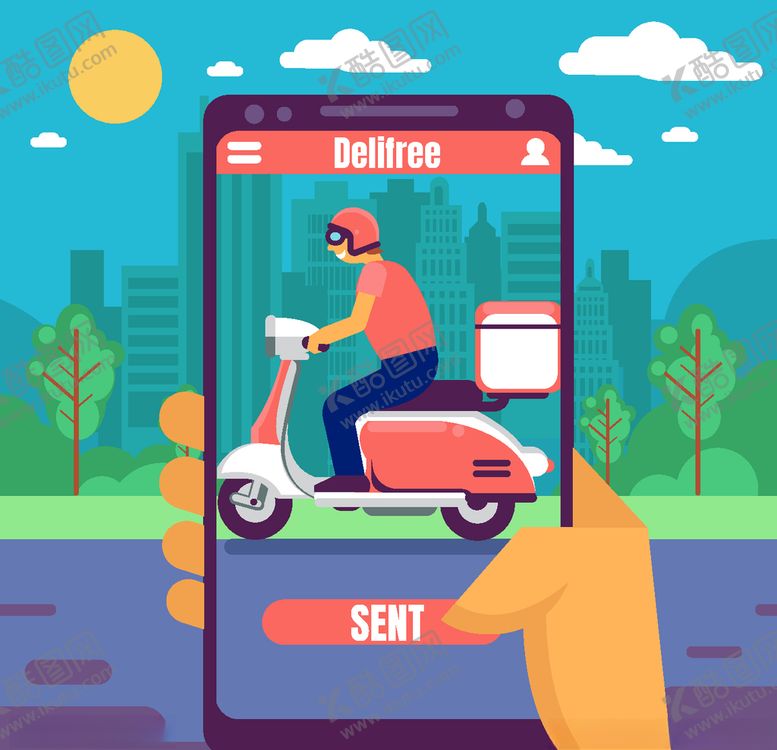 编号：52209009170836061386【酷图网】源文件下载-在线购物快递