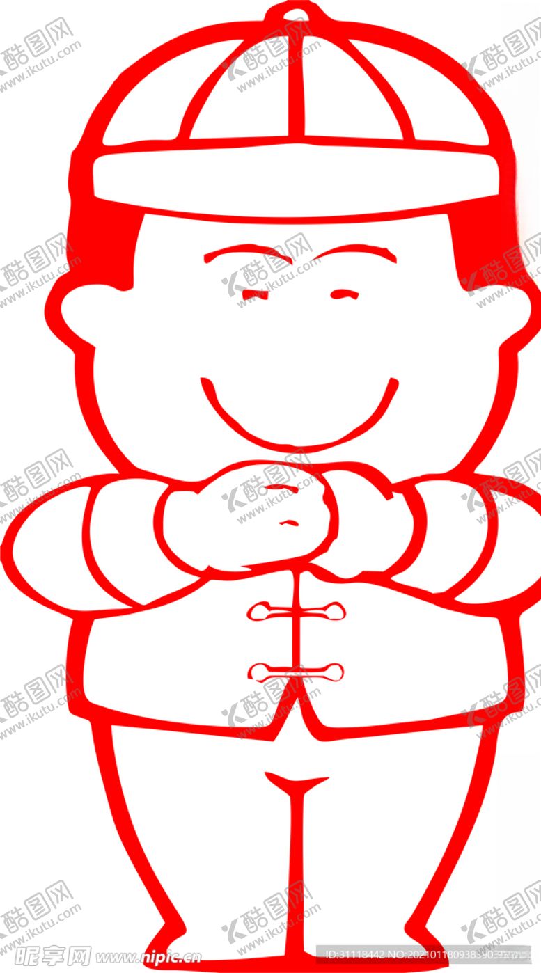 编号：42192509270948197431【酷图网】源文件下载-拜年中国娃