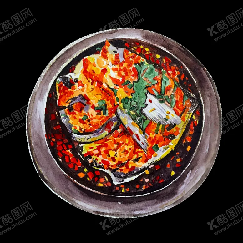 编号：48513710240830491686【酷图网】源文件下载-手绘美食海报图片
