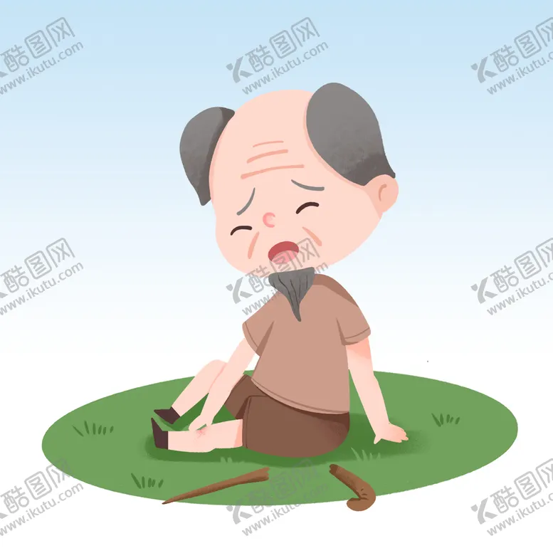 编号：39417009171756105620【酷图网】源文件下载- 摔倒骨折的老人 