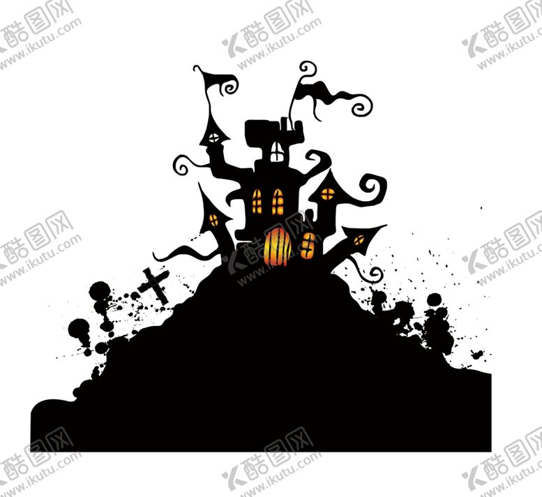 编号：15186102202306188027【酷图网】源文件下载-城堡古堡鬼屋