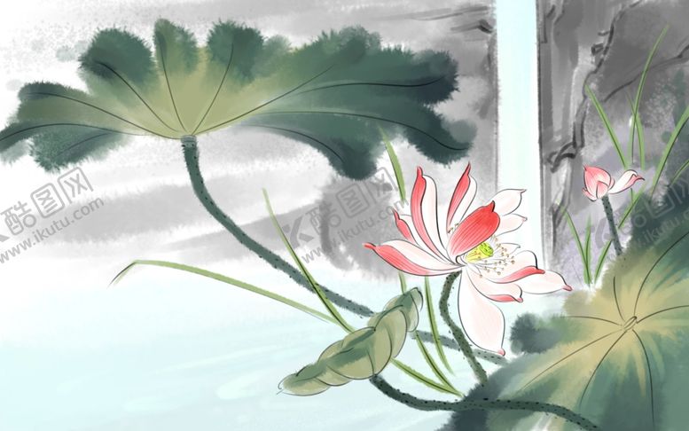 编号：12910210110939249279【酷图网】源文件下载-荷花插画
