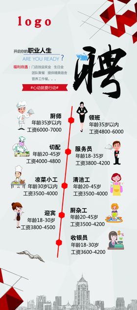 招聘广告人才海报