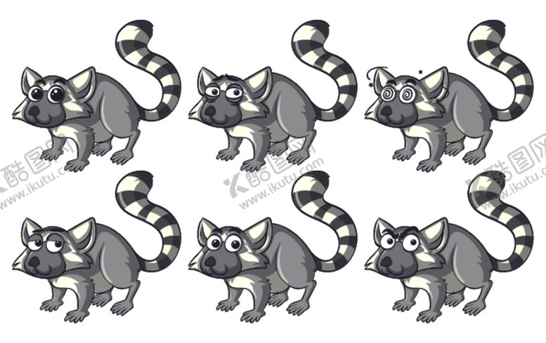 编号：80511210290139514887【酷图网】源文件下载-卡通动物表情