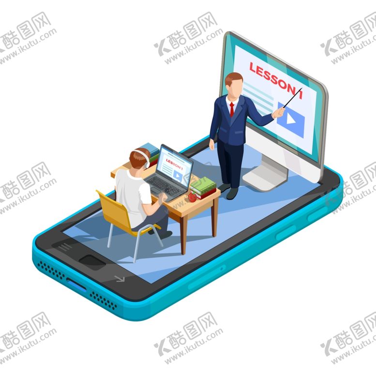 编号：47311209300633091787【酷图网】源文件下载-简约创意网络直播互联网教育