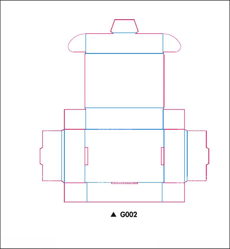 编号：31386301182033003980【酷图网】源文件下载-包装盒刀模展开图