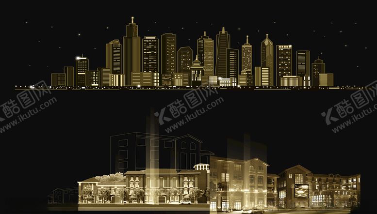 编号：61310207141234039156【酷图网】源文件下载-金色建筑插图素材