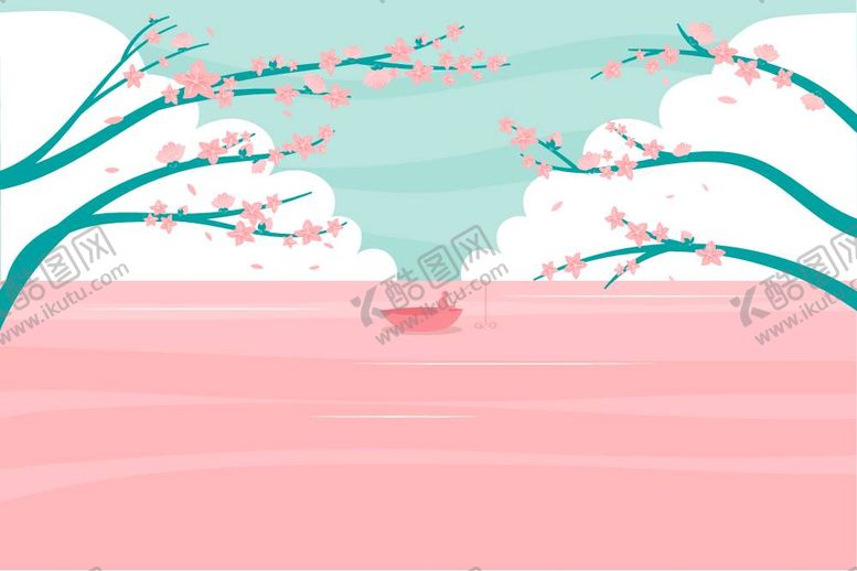 编号：46185209280257451920【酷图网】源文件下载-春天桃花风景