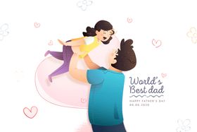 父亲节海报素材