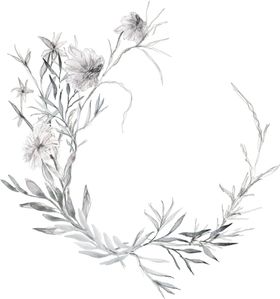 彩绘枝叶绿意浓浓树植物花卉