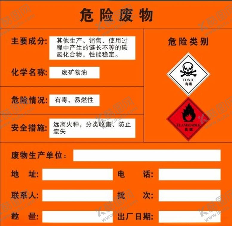 编号：56476409241521556563【酷图网】源文件下载-危险废物