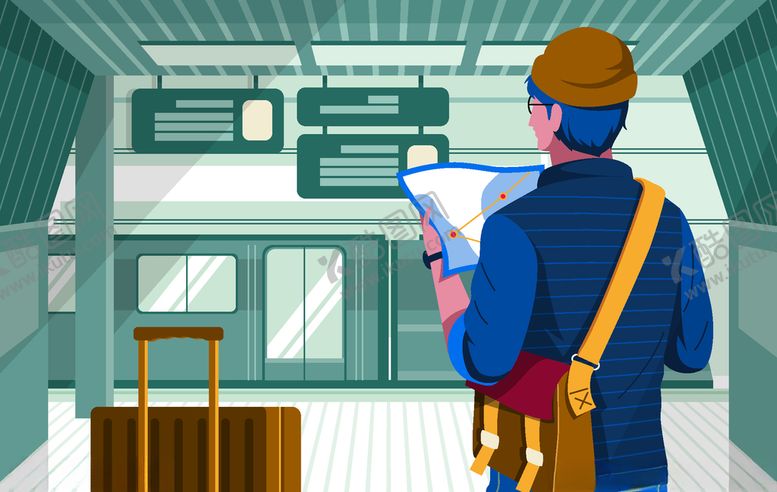 编号：10742010051027318830【酷图网】源文件下载-旅客游客