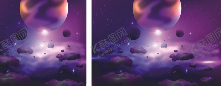 编号：92070010031711075593【酷图网】源文件下载-宇宙插画