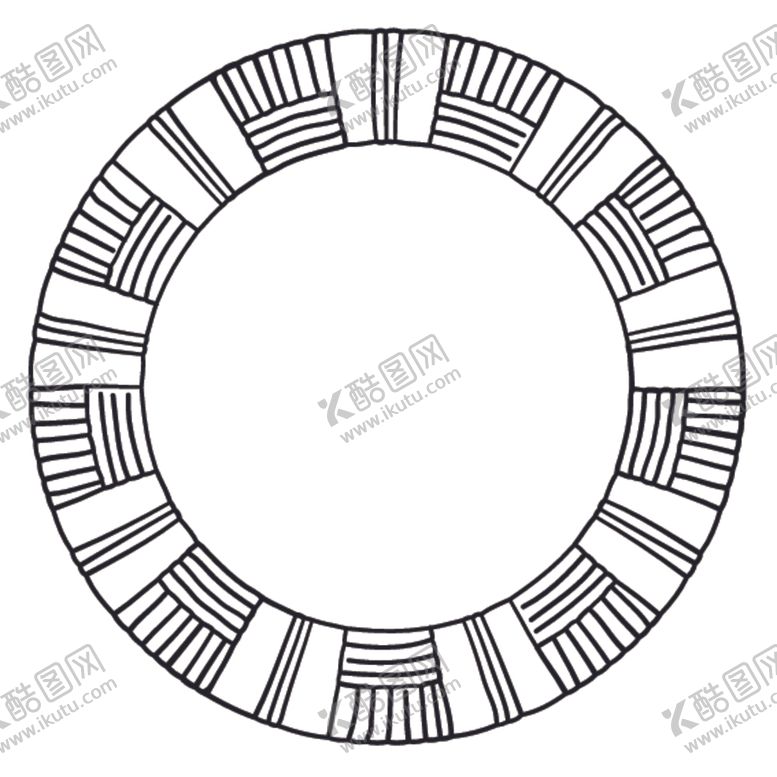 编号：26554109171346573443【酷图网】源文件下载-简笔绘画圆圈图案