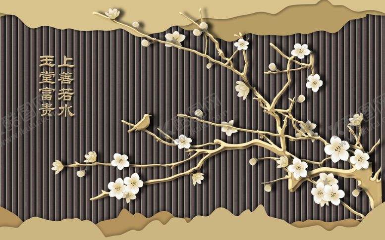 编号：80110705180301503023【酷图网】源文件下载-花鸟工笔画