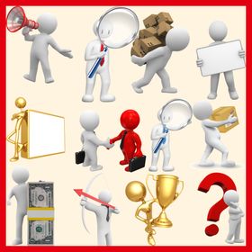 分图层三维立体3D小人