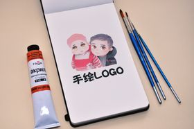 手绘本子的样机场景贴图素材
