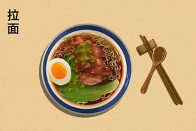 手绘各地小吃