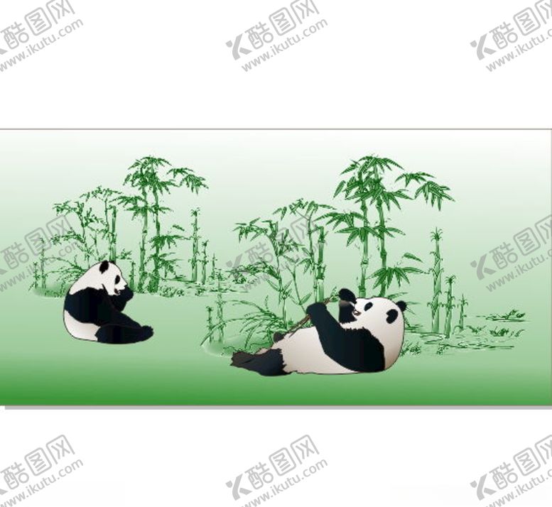 编号：79036107121115501708【酷图网】源文件下载-竹林熊猫
