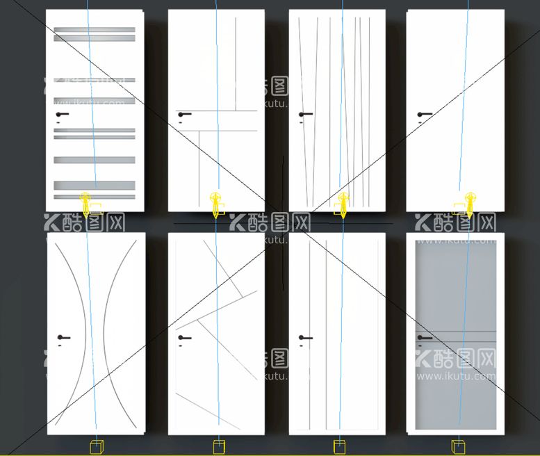 编号：90554111022124595637【酷图网】源文件下载-门窗模型