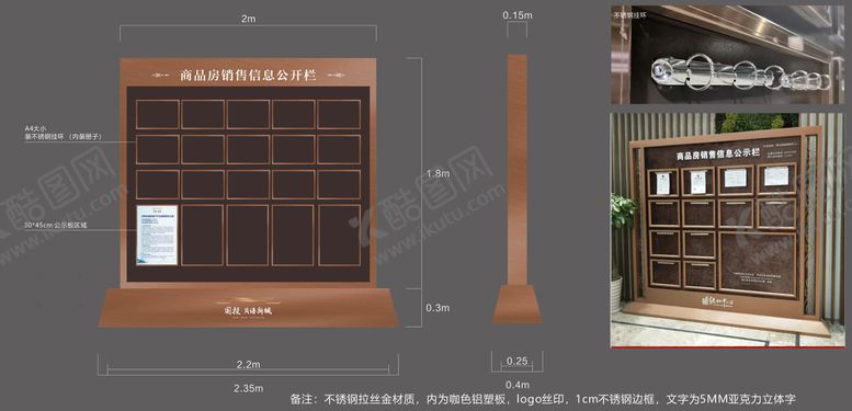 编号：22199410232101381341【酷图网】源文件下载-售楼部公示栏物料
