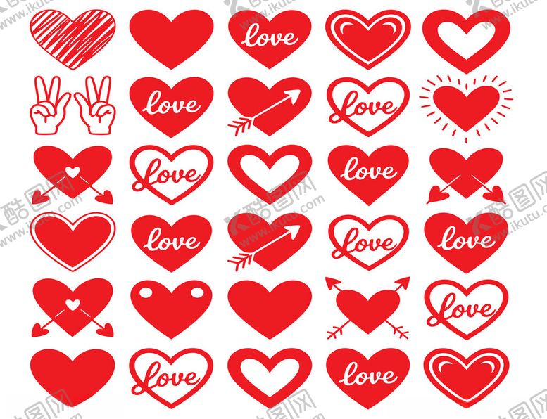 编号：11518411020636016348【酷图网】源文件下载-爱心图案